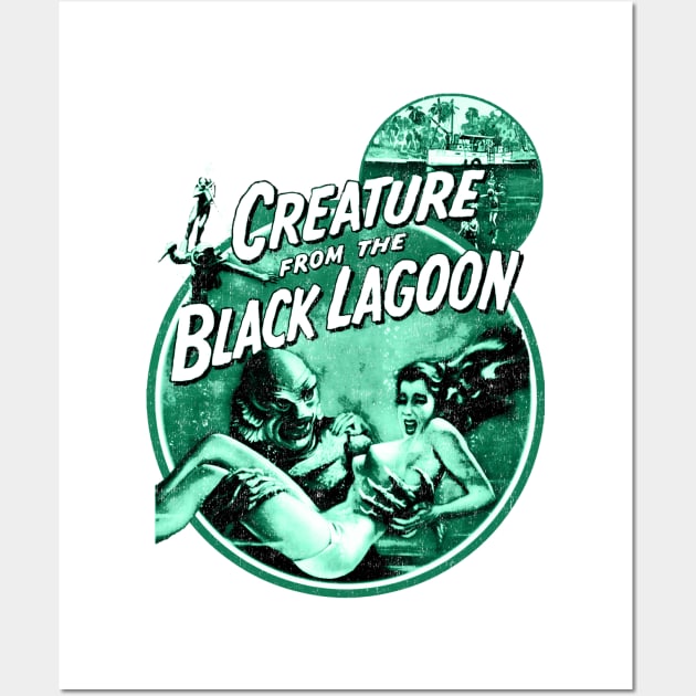 Vintage Creature From the Black Lagoon Wall Art by Joaddo